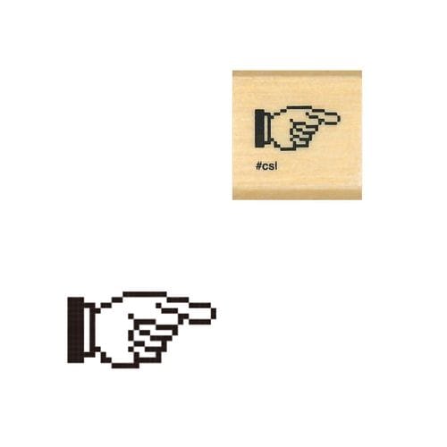 #こどものかお 印章用品 Ｎアイラブスタンプ  指差し 1530-048