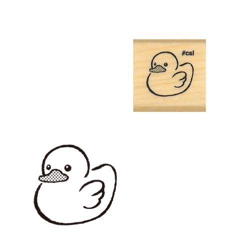 #こどものかお 印章用品 Ｎアイラブスタンプ  アヒル 1530-049