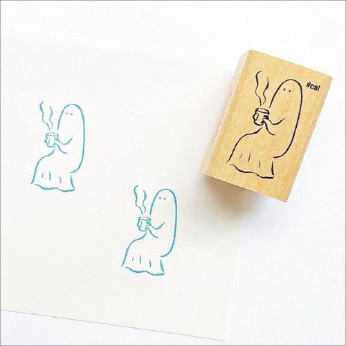 #こどものかお 印章用品 Ｎアイラブスタンプ  おばけお茶 1533-094