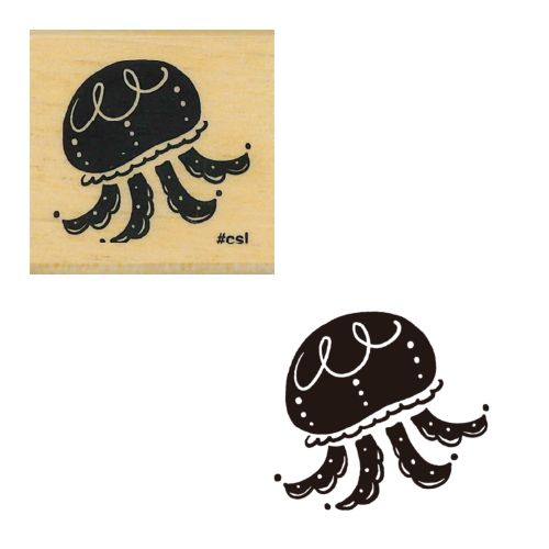 #こどものかお 印章用品 アイラブスタンプ  クラゲ 1533-111