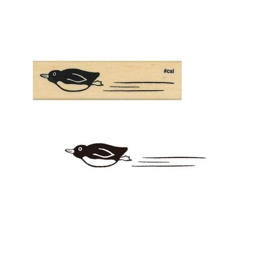 #こどものかお 印章用品 アイラブスタンプ  滑りペンギン 1533-115