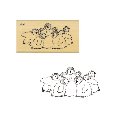 #こどものかお 印章用品 アイラブスタンプ  ペンギン 1535-044