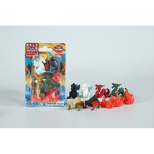 #イワコー  おもしろ消しゴム　ドラゴンと炎   ER-BRI078