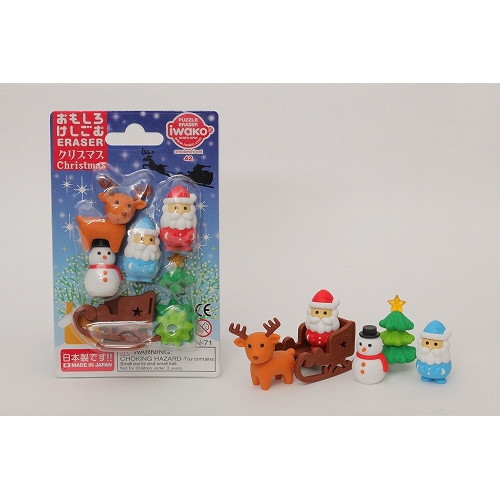 #イワコー  おもしろ消しゴム　クリスマス   ER-BRI047