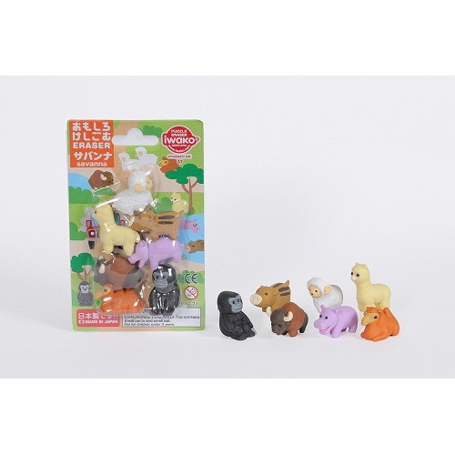 #イワコー  おもしろ消しゴム　サバンナ   ER-BRI060