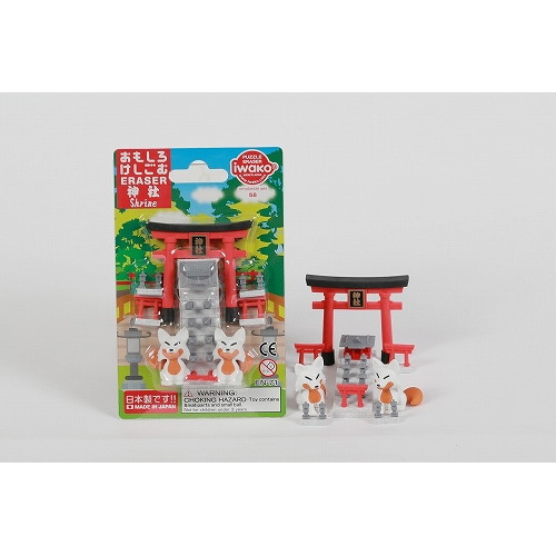 #イワコー  おもしろ消しゴム　神社   ER-BRI065
