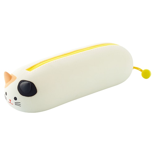#リヒトラブ  ペンケース SMART FIT PuniLabo 寝ころびペンポーチ  7ミケネコ A7781-7