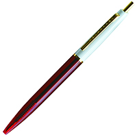 【アンテリック】 油性ボールペン  0.5mm ホワイト+レッド  BP1CWR