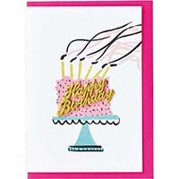 #エルコミューン グリーティングカード ペトラボーズ　輸入グリーティングカード   Cake Card Pink YGC-026