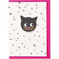#エルコミューン グリーティングカード ペトラボーズ　輸入グリーティングカード   Patch Card Pink Cat YGC-036