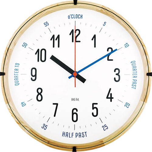 #エルコミューン 掛け時計 BAUHAUS Fonts Wall Clock   CarlMarx WCL006