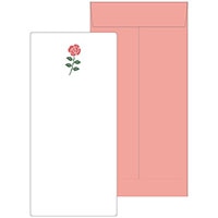 #エルコミューン レターセット mois et fleurs 一筆箋レターセット  rose MOF-010