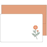 #エルコミューン ミニカード mois et fleurs ミニメッセージカードセット  marigold MOF-108