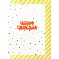#エルコミューン グリーティングカード サンデーリソグラフ　グリーティングカード   Birthday Green GC-074