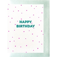 #エルコミューン グリーティングカード サンデーリソグラフ　グリーティングカード   Birthday Pink GC-075