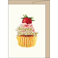 #エルコミューン グリーティングカード サンティエ　グリーティングカード  cupcake GC-093