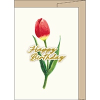 #エルコミューン グリーティングカード サンティエ　グリーティングカード  tulip GC-095