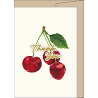 #エルコミューン グリーティングカード サンティエ　グリーティングカード  cherry GC-100