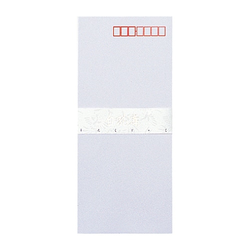 【オキナ】一重封筒 白孔雀  J33