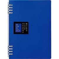 #キングジム  リングノート リングノ－ト　テフレ－ヌ A5タテ 青 9854TTEｱｵ