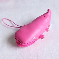 #スークカンパニー ミニポーチ オオサンショウウオのハンザキくん小　ピンク  ピンク HAN-S-PK