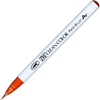 【呉竹】(国内販売のみ) カラー筆ペン ZIGクリーンカラーリアルブラッシュ023  スカーレットレッド RB6000AT-023