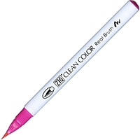【呉竹】(国内販売のみ) カラー筆ペン ZIGクリーンカラーリアルブラッシュ025  ピンク RB6000AT-025
