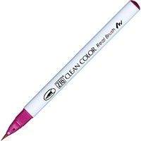 #呉竹 (国内販売のみ) カラー筆ペン ZIGクリーンカラーリアルブラッシュ027  ダークピンク RB6000AT-027