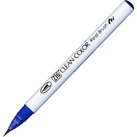 【呉竹】(国内販売のみ) カラー筆ペン ZIGクリーンカラーリアルブラッシュ030  ブルー RB6000AT-030