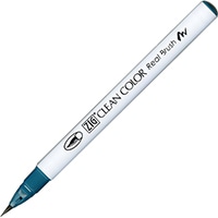 【呉竹】(国内販売のみ) カラー筆ペン ZIGクリーンカラーリアルブラッシュ033  ペルシアングリーン RB6000AT-033