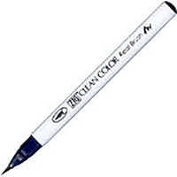 【呉竹】(国内販売のみ) カラー筆ペン ZIGクリーンカラーリアルブラッシュ035  ディープブルー RB6000AT-035