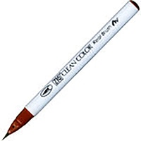 【呉竹】(国内販売のみ) カラー筆ペン ZIGクリーンカラーリアルブラッシュ060  ブラウン RB6000AT-060