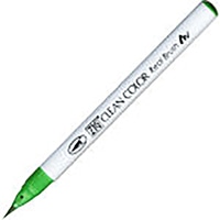 【呉竹】(国内販売のみ) カラー筆ペン ZIGクリーンカラーリアルブラッシュ048  エメラルドグリーン RB6000AT-048