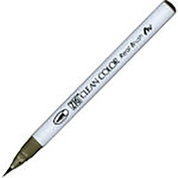 【呉竹】(国内販売のみ) カラー筆ペン ZIGクリーンカラーリアルブラッシュ093  グリーングレイ RB6000AT-093
