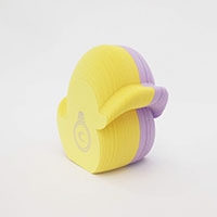 #クルーシャル ふせん Bird Sticky note Duck 鳥付箋 アヒル  yellow/purple S180023Y