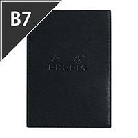 【クオバディス・ジャパン】カバー付メモ ロディア B7 ブラック  CF118129
