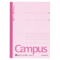 【コクヨ】キャンパスノート カラー表紙 A罫 30枚 セミB5 ピンク  ﾉ3CAP