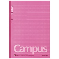 【コクヨ】キャンパスノート ドット入り罫線 カラー表紙 A罫 30枚 A4 ピンク  ﾉ203CATP