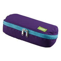 #コクヨ ペンケース シェルブロ パープル×エメラルドグリーン  FVBF190-4