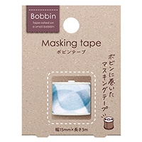 【コクヨ】 マスキングテープ ボビンテープ Bobbin オーガンジー  ブルー T-B1115-6