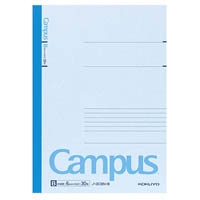 【コクヨ】キャンパスノート カラー表紙 セミB5 B罫 30枚 青  ﾉ3CBB