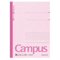 【コクヨ】キャンパスノート カラー表紙 セミB5 B罫 30枚 ピンク  ﾉ3CBP