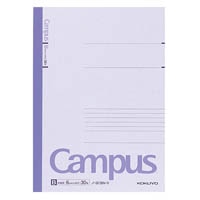 【コクヨ】キャンパスノート カラー表紙 セミB5 B罫 30枚 紫  ﾉ3CBV