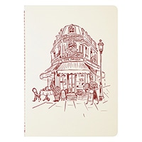 #クオバディス・ジャパン(国内販売のみ） ノート Parisカラーズノート ビストロ・パリジャン A5 ボルドー HB93029