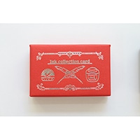 【ツバメノート】 カード インクコレクションカード 名刺サイズ 赤 Y6302