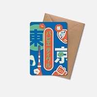 #クオバディス・ジャパン(国内販売のみ） カード グリーティングカードTokyo A6 BL PTCARA6S-048
