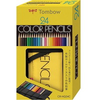 【トンボ鉛筆】 色鉛筆 色鉛筆ロールケース２４色ＮＱ ロールケース入り色鉛筆24色セット  CR-NQ24C