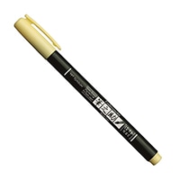 #トンボ鉛筆 水性サインペン 筆之助しなやか  ペールイエロー WS-BS02