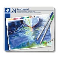 #ステッドラー日本 水彩色鉛筆 カラト　アクェレル　水彩色鉛筆　２４色セット   125 M24