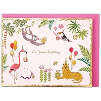 #日本ホールマーク バースデーカード GHB立体  BDPジャングル 792381